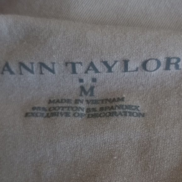 ANN TAYLOR Medium Cami Tank Top Cotton Blend - Picture 6 of 6